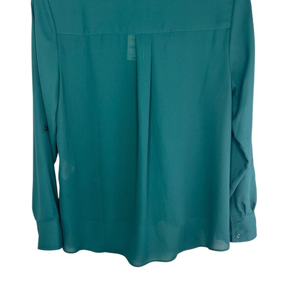 INC International Concepts Military Hunter Forest Button-Up Blouse Size Medium - Picture 11 of 16